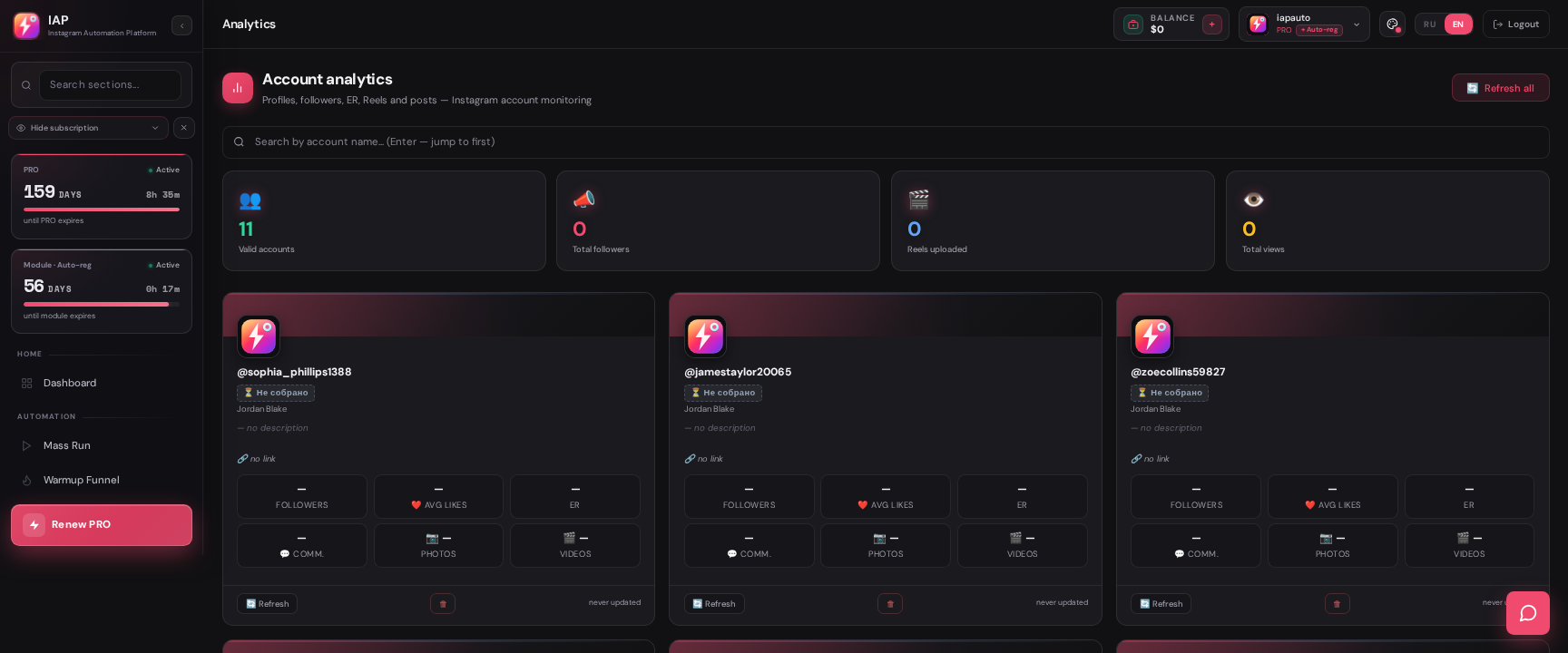 IAP — Analytics